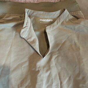 Mandala Scrub Set Olive Green